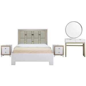 Alcoba Madrid con Nocheros y Tocador